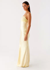 Belize Maxi Dress Yellow 2 Peppermayo