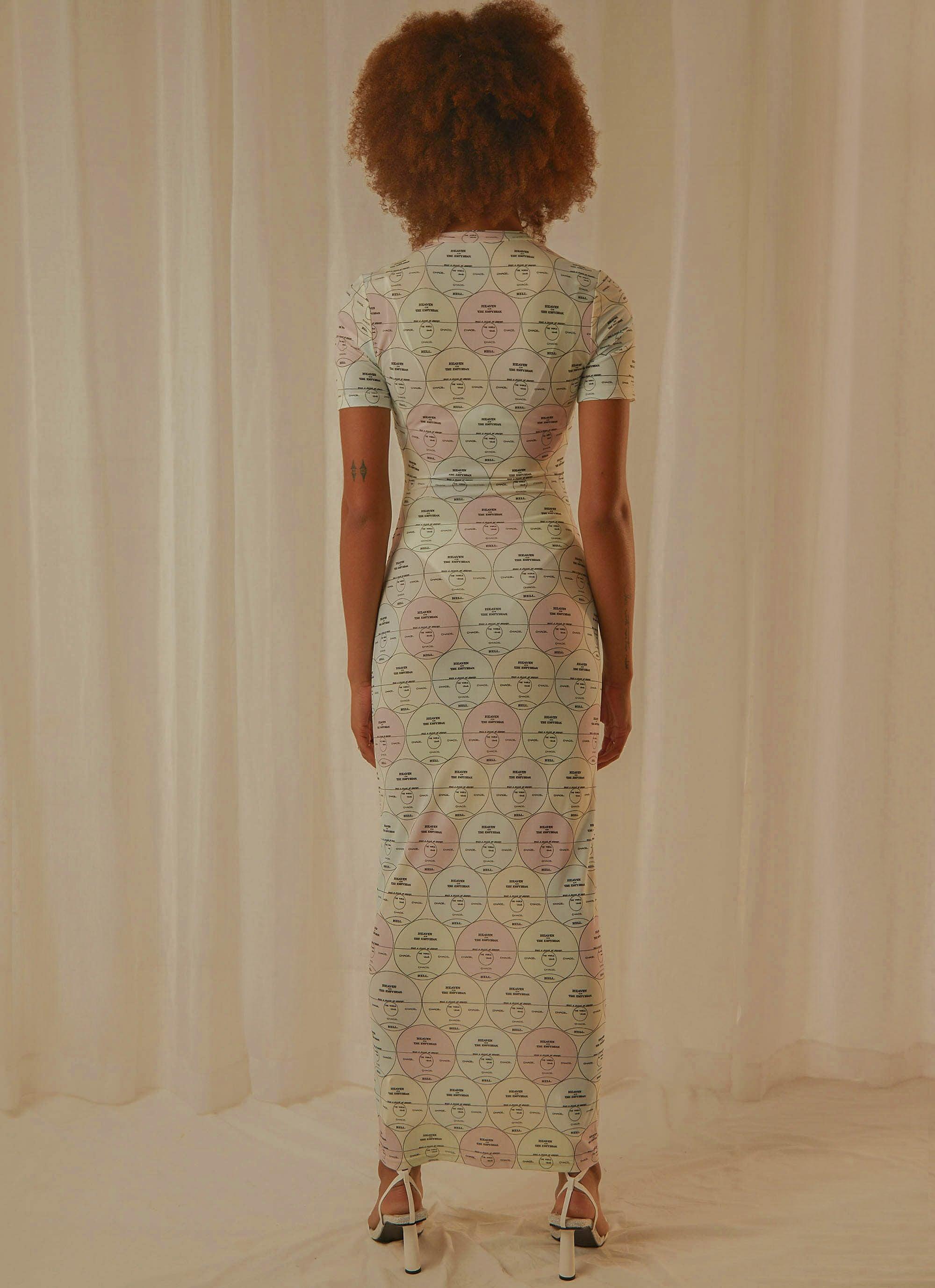 Into the City Mesh Maxi Dress - Pastel Mixtape - Peppermayo US