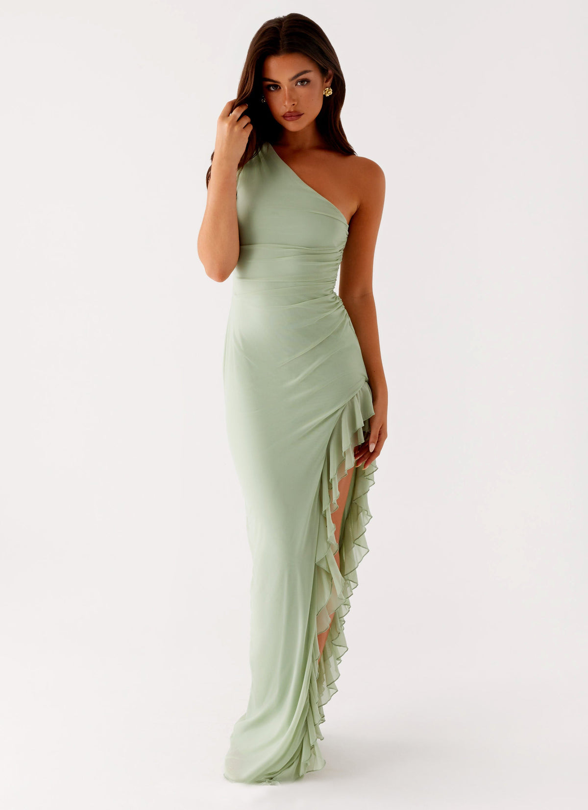 Clarence Maxi Dress Sage 4 Peppermayo
