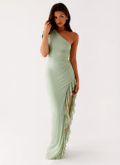Clarence Maxi Dress Sage 4 Peppermayo