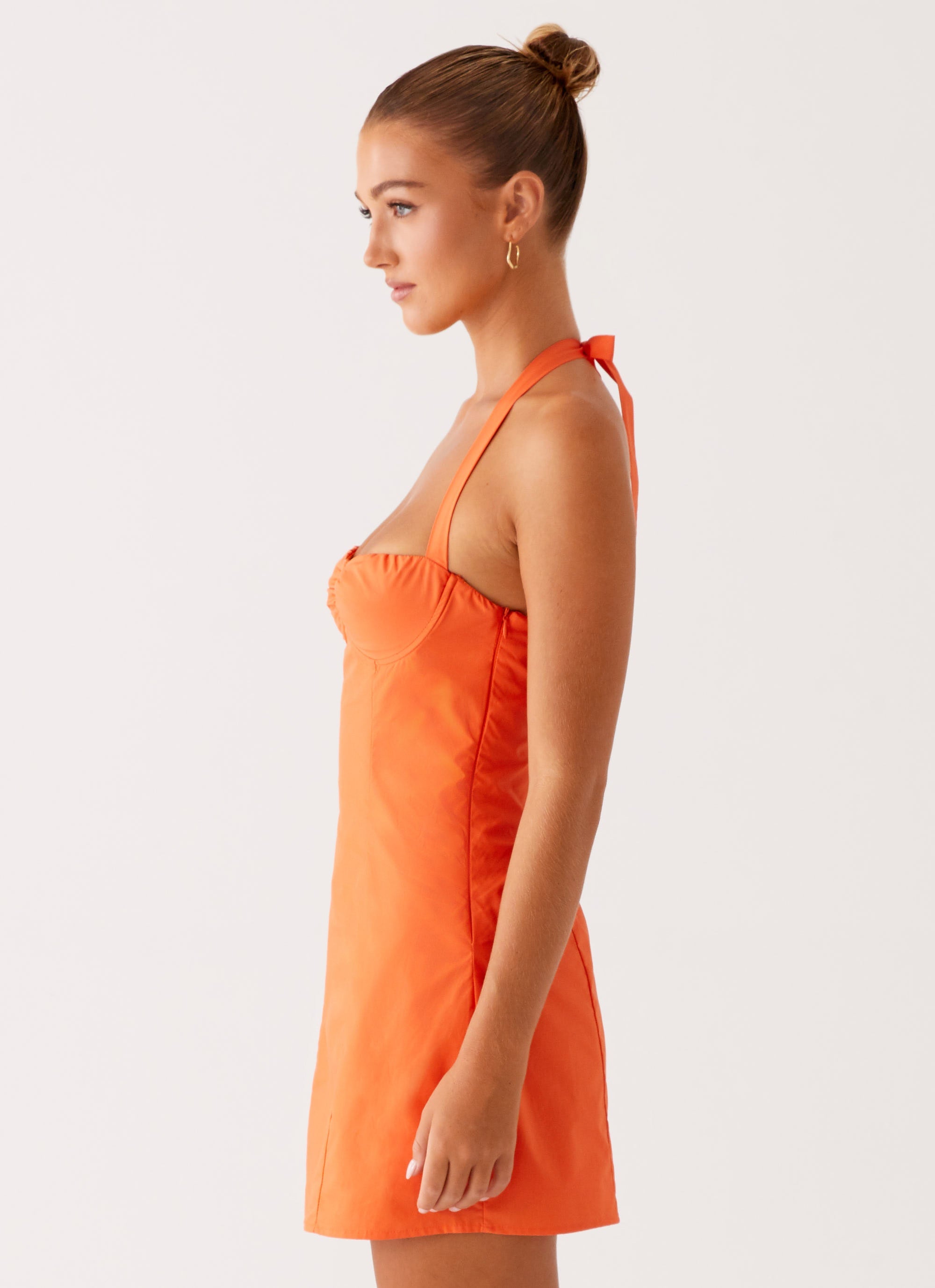 Contessa-Halter-Mini-Dress-Orange-2-Peppermayojpg