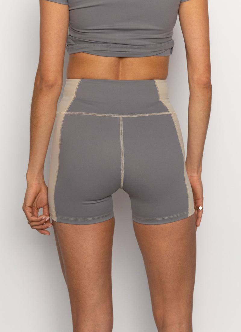 Ski Resort Cycle Shorts - Charcoal Contrast - Peppermayo US