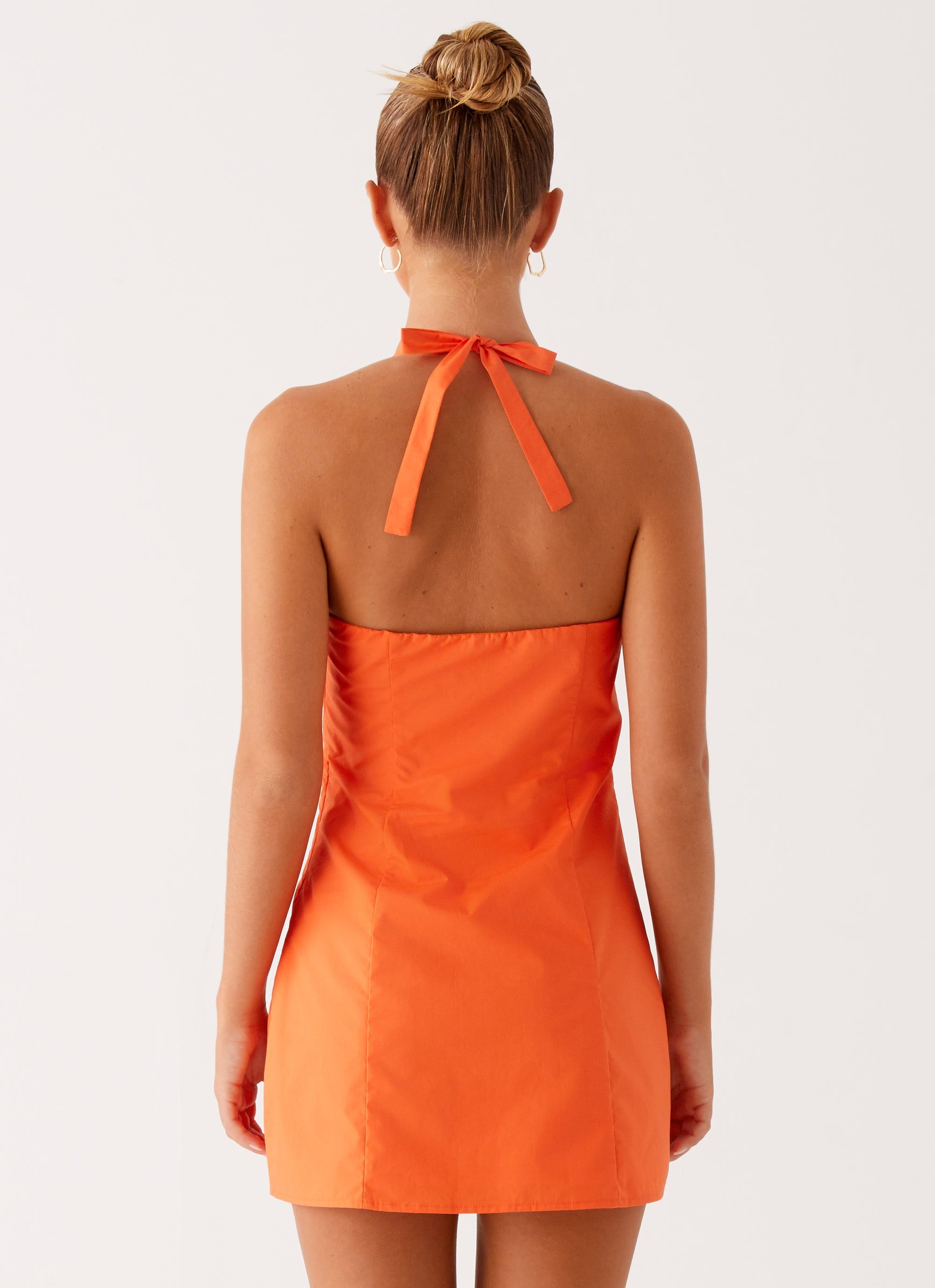 Contessa-Halter-Mini-Dress-Orange-3-Peppermayojpg