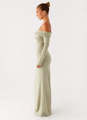 Marla Long Sleeve Maxi Dress0867 Peppermayo