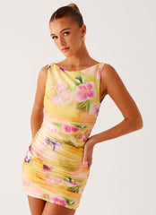 Yennifer Mini Dress Sunburst Floral 6 Peppermayo