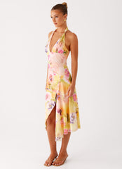 Kayce Midi Dress Sunburset Floral 2 Peppermayo