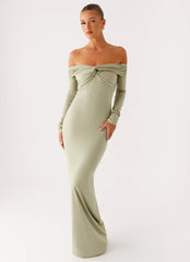 Marla Long Sleeve Maxi Dress0885 Peppermayo
