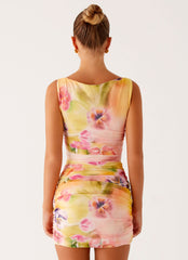 Yennifer Mini Dress Sunburst Floral 3 Peppermayo