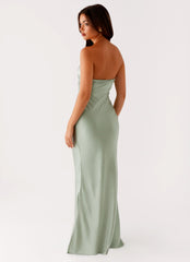 Monte Carlo Maxi Dress Sage 3 Peppermayo
