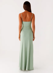 Amphi Maxi Dress Sage 3 Peppermayo