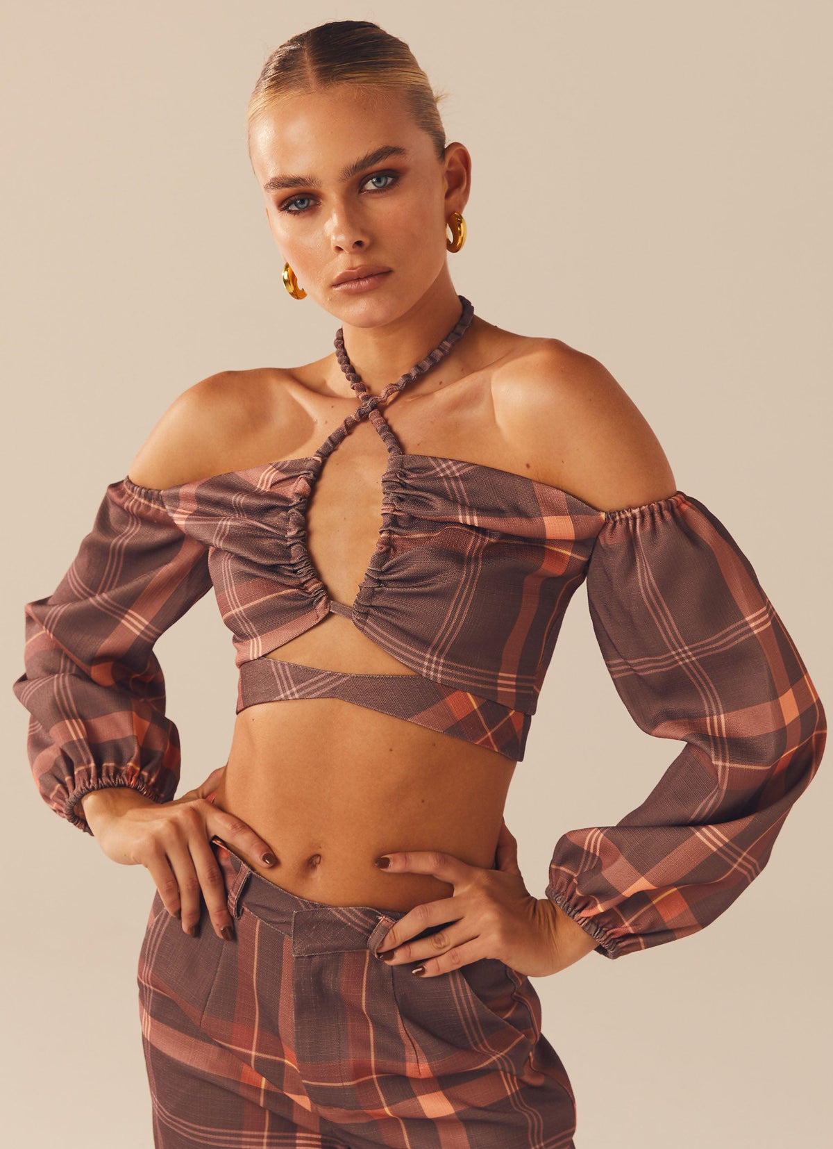 Lose My Cool Crop Top - Chestnut - Peppermayo US
