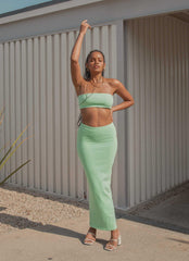 Sun Seeker Crop Top - Sage - Peppermayo US