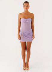 Lilibet Mini Dress Lilac 1 Peppermayo