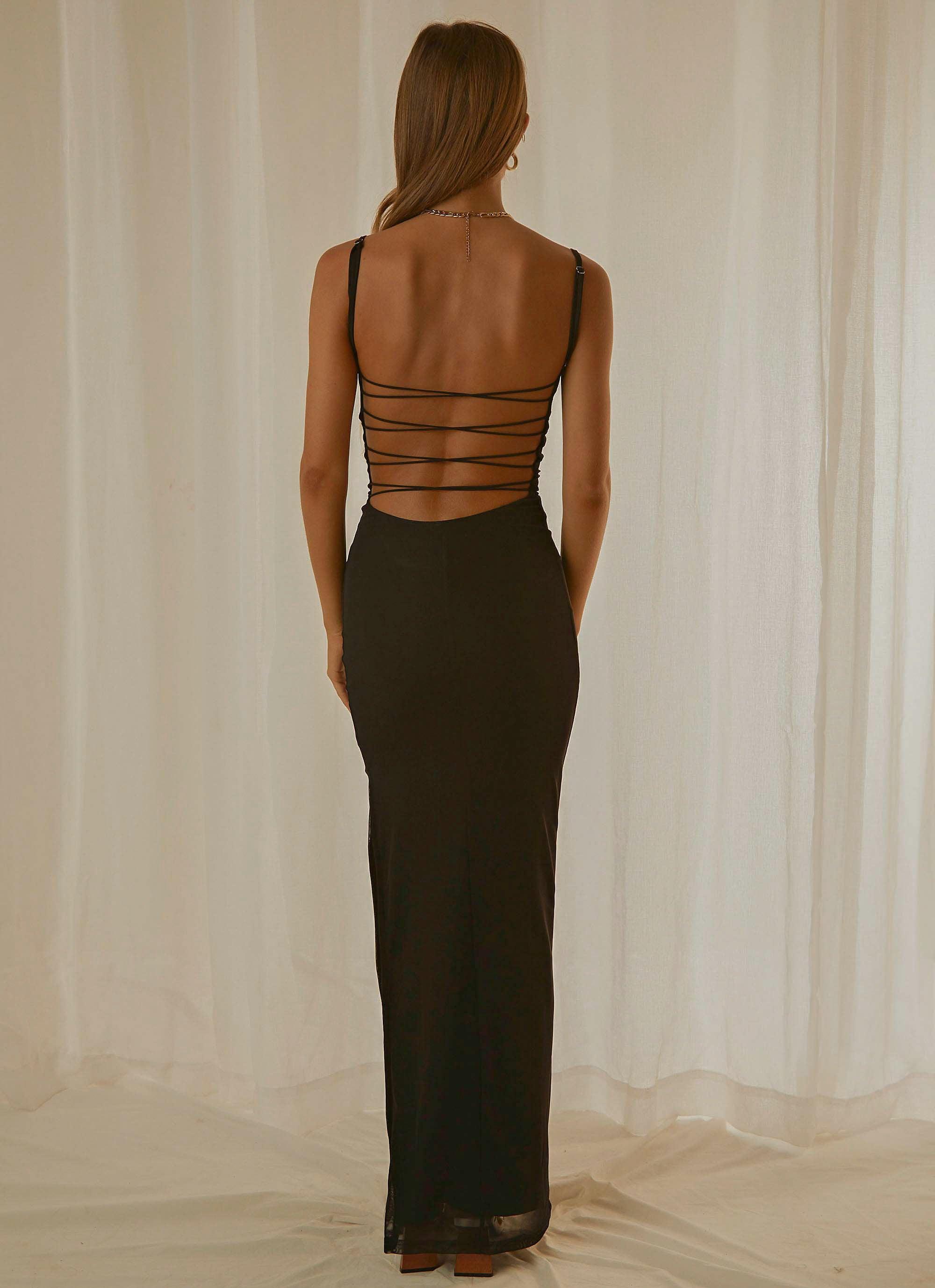 Heading West Maxi Dress - Noir - Peppermayo US