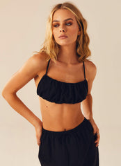 Made For Vacation Crop Top - Black - Peppermayo US