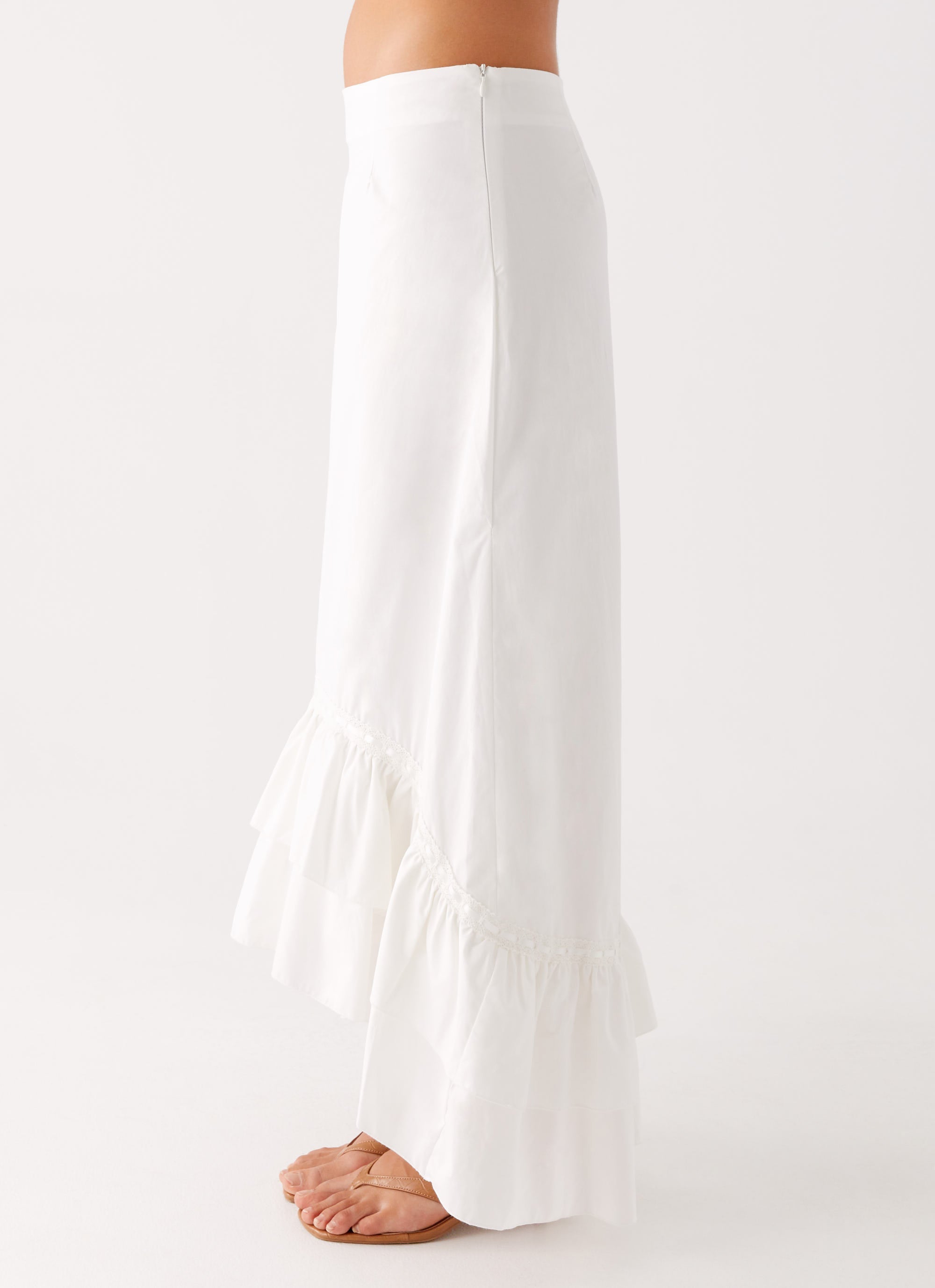 Alessandra Maxi Skirt White 2 Peppermayo