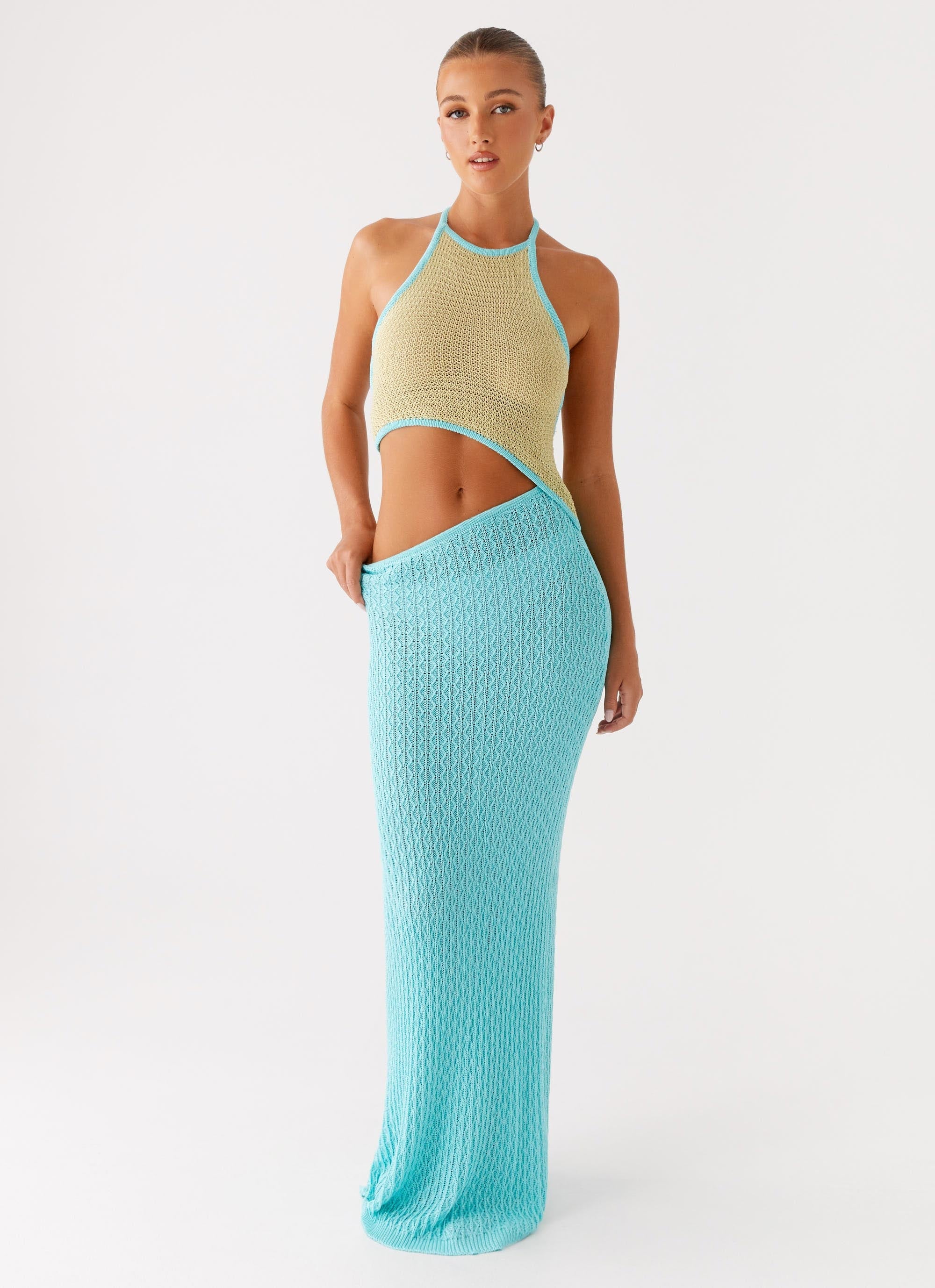 Alexia Knit Maxi Dress Multi 5 Peppermayo