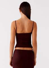 Alpha Cut Out Top Dark Chocolate 3