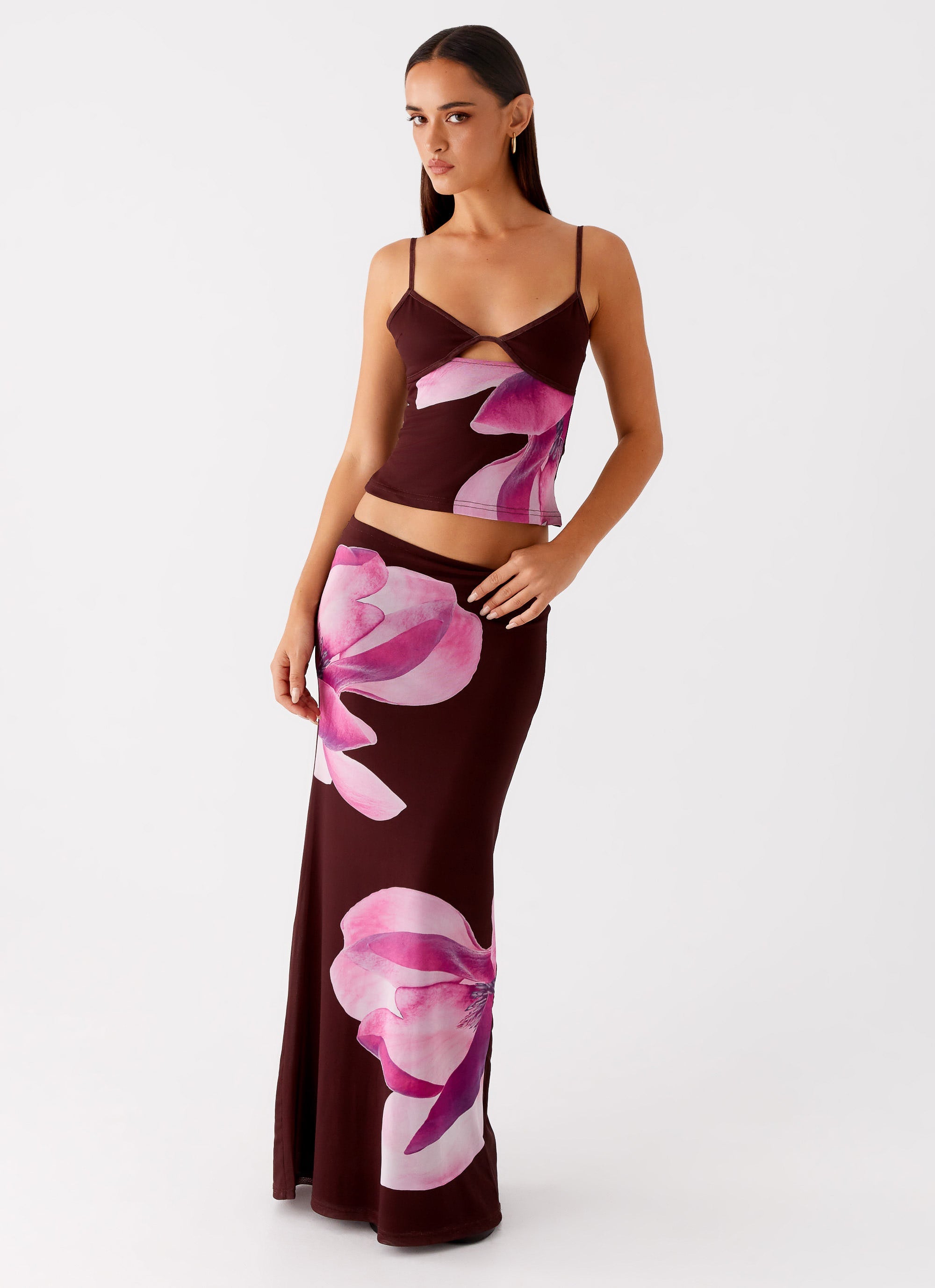 Alpha Maxi Skirt Dark Chocolate 5
