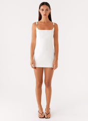 Aretha Mini Dress White 1
