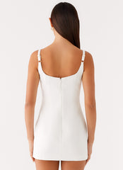 Aretha Mini Dress White 3