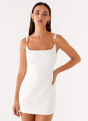 Aretha Mini Dress White 4