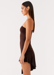 Arianne Mini Dress Chocolate 2