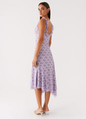 Asteri Midi Dress Lavender Meadow 3 Peppermayo