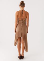 Bessie Midi Dress Beige 3