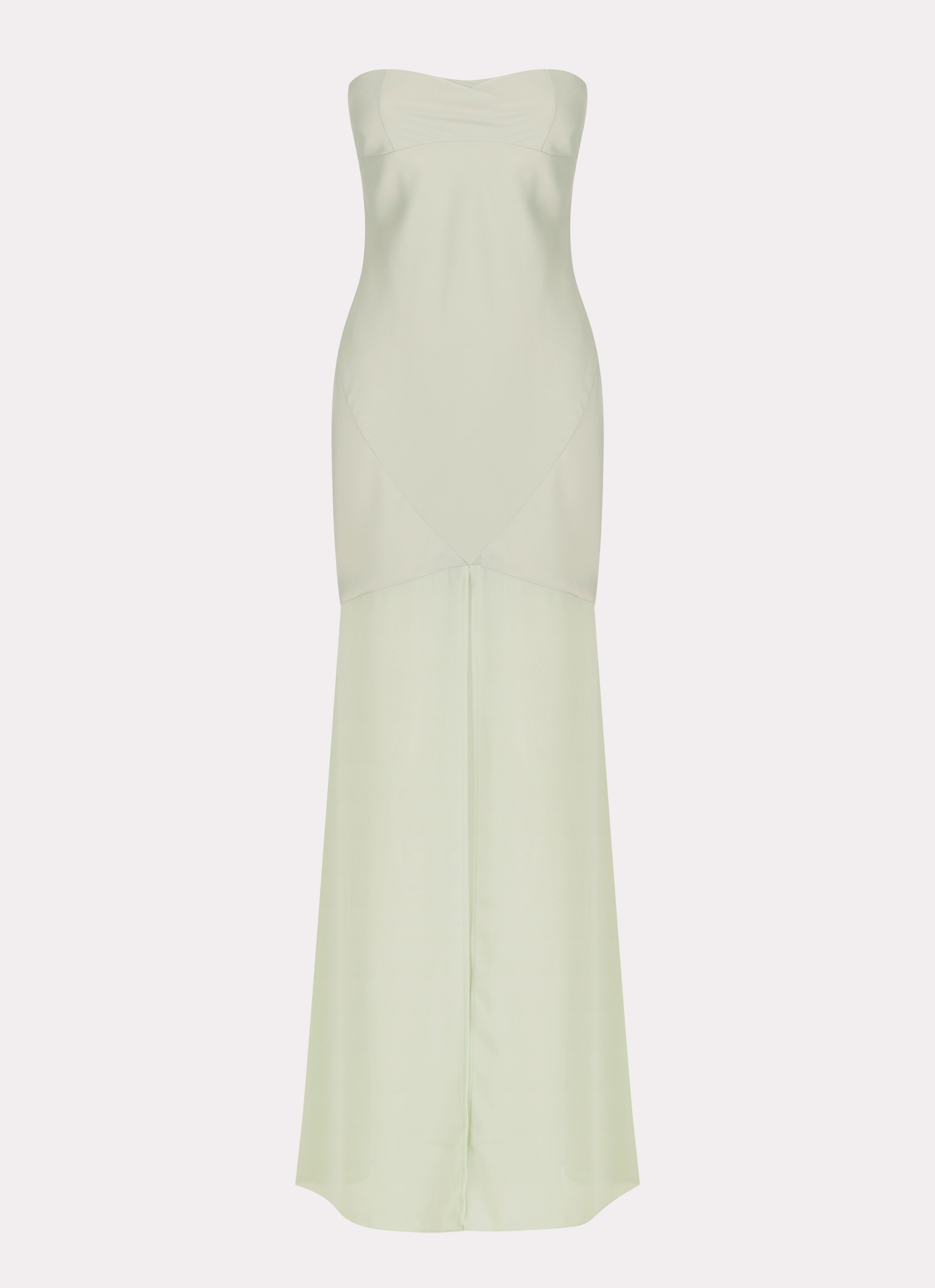 Womens Brea Maxi Dress in the colour Sage in front of a light grey background