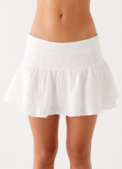Brissy Mini Skirt White 3 Peppermayo