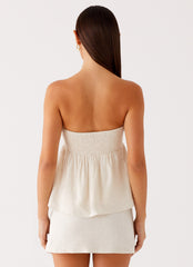 Cassie Tube Top Oat 3 Peppermayo