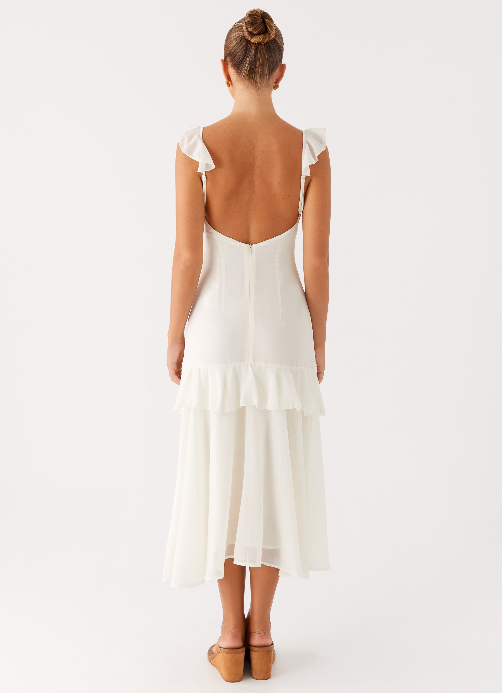 Celie Midi Dress Ivory 3