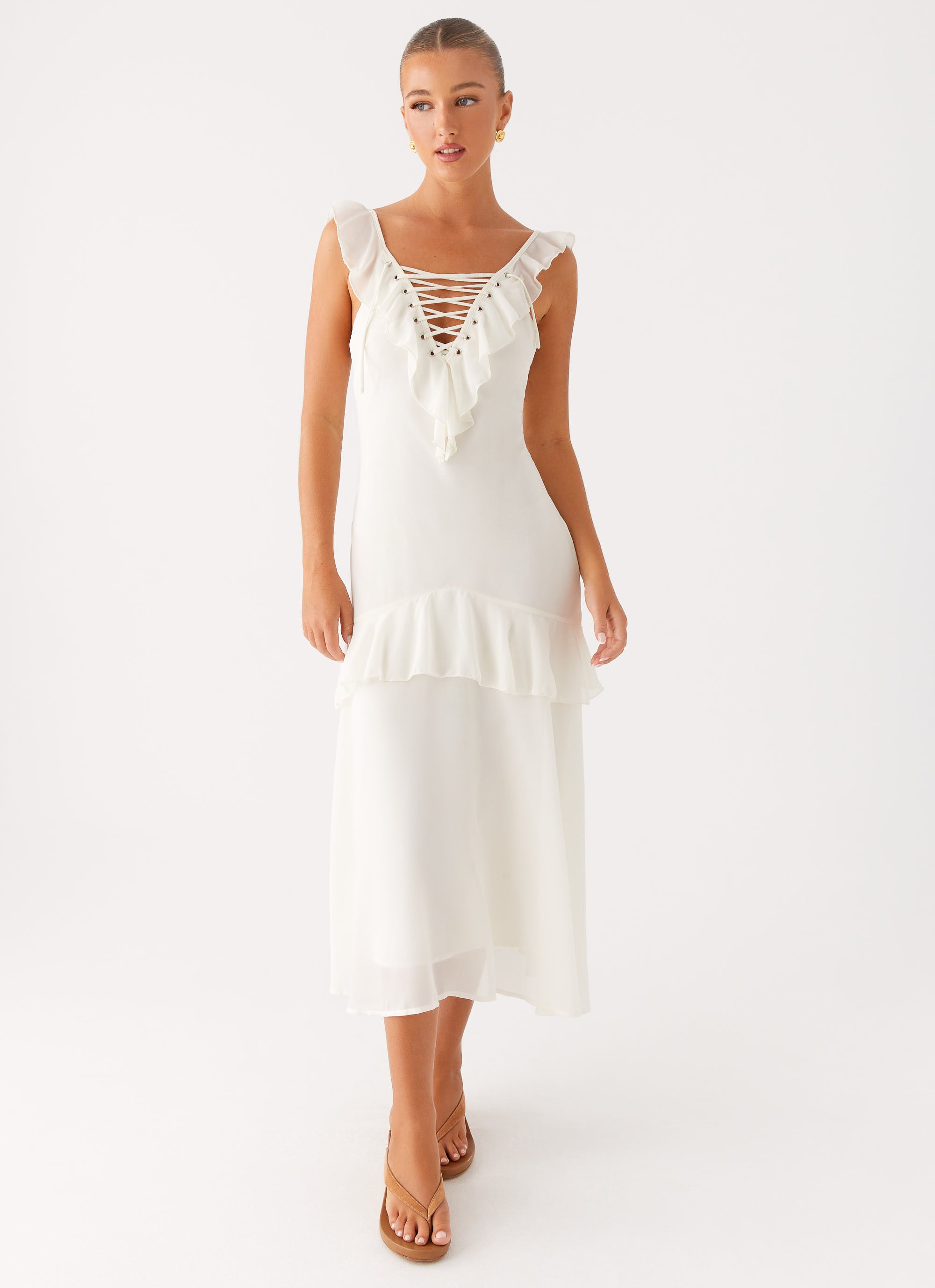 Celie Midi Dress Ivory 6