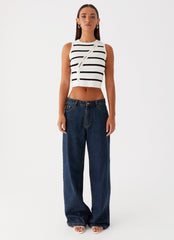 Womens Chromatic Charm Knit Top in the colour Ivory in front of a light grey background