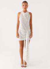 Cinta Sequin Mini Dress Silver 1