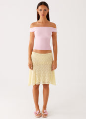 Coleman Knit Top Pink 1 Peppermayo