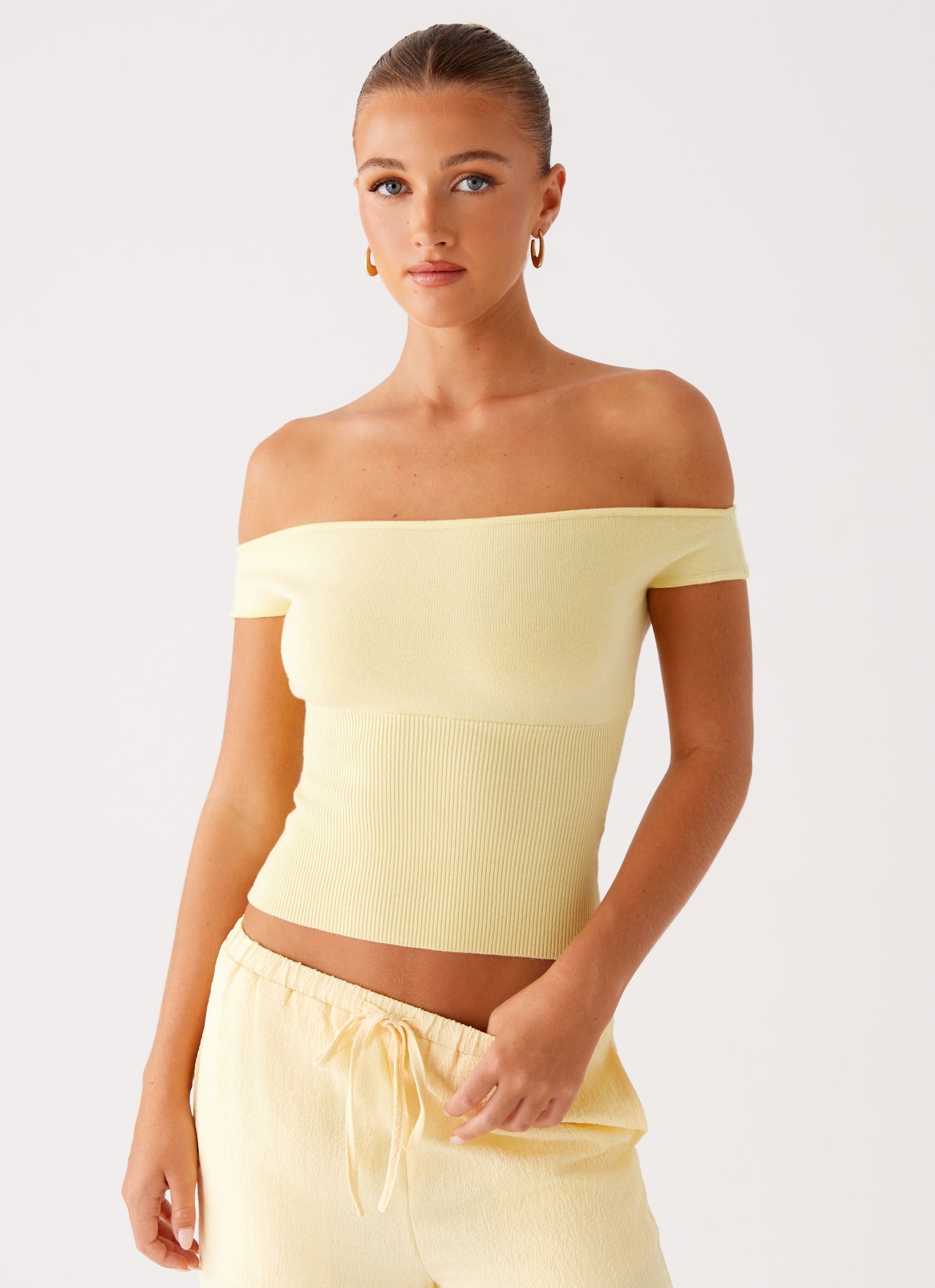 Coleman Knit Top Yellow 4 Peppermayo