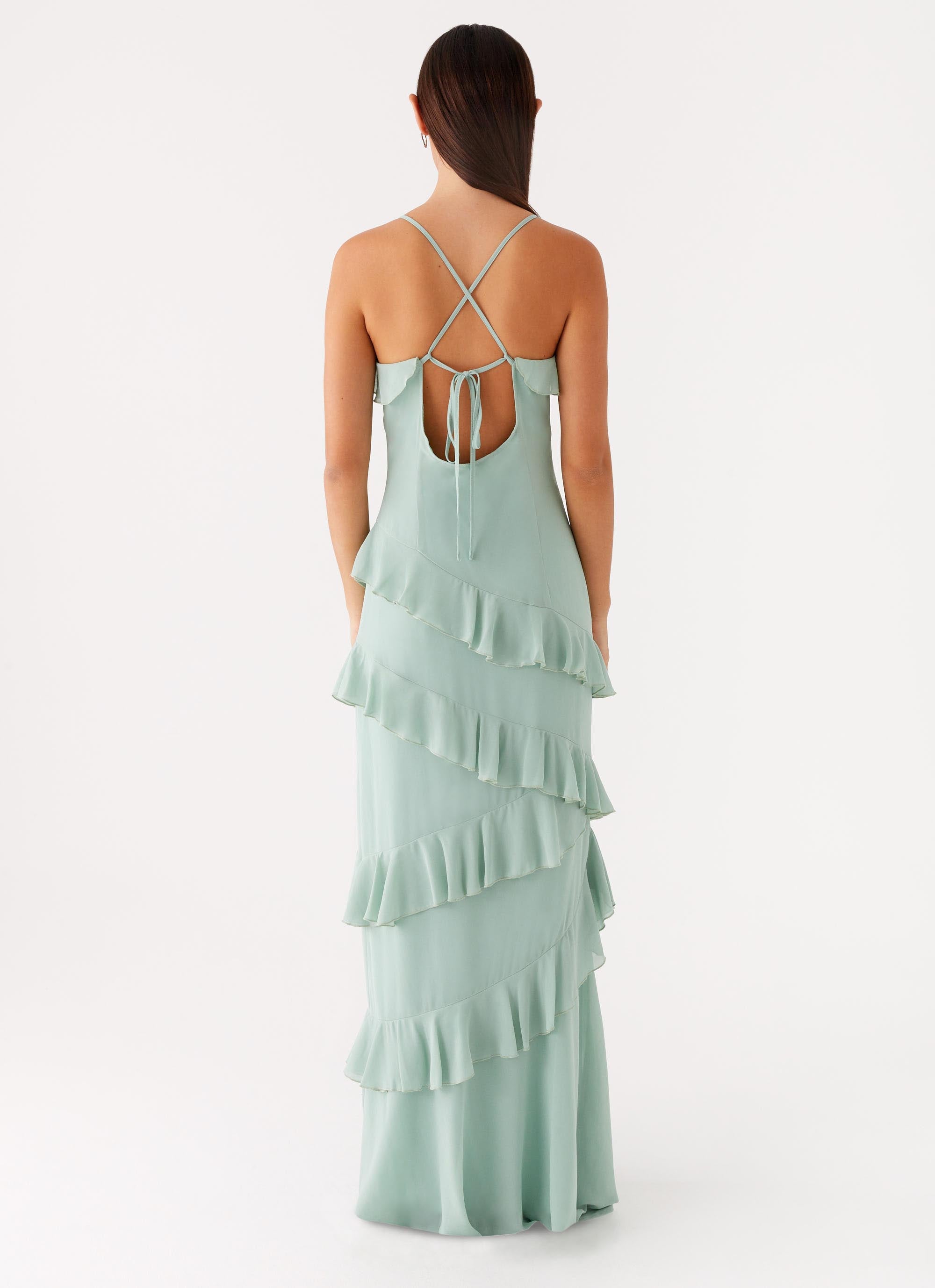 Country Club Maxi Dress Sage 3 Peppermayo