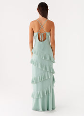 Country Club Maxi Dress Sage 3 Peppermayo