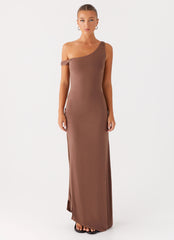 Dalla Maxi Dress Dark Chocolate 1