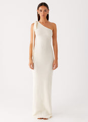 Easton Knit Maxi Dress White 1 Peppermayo