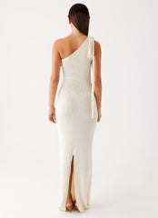 Easton Knit Maxi Dress White 3 Peppermayo