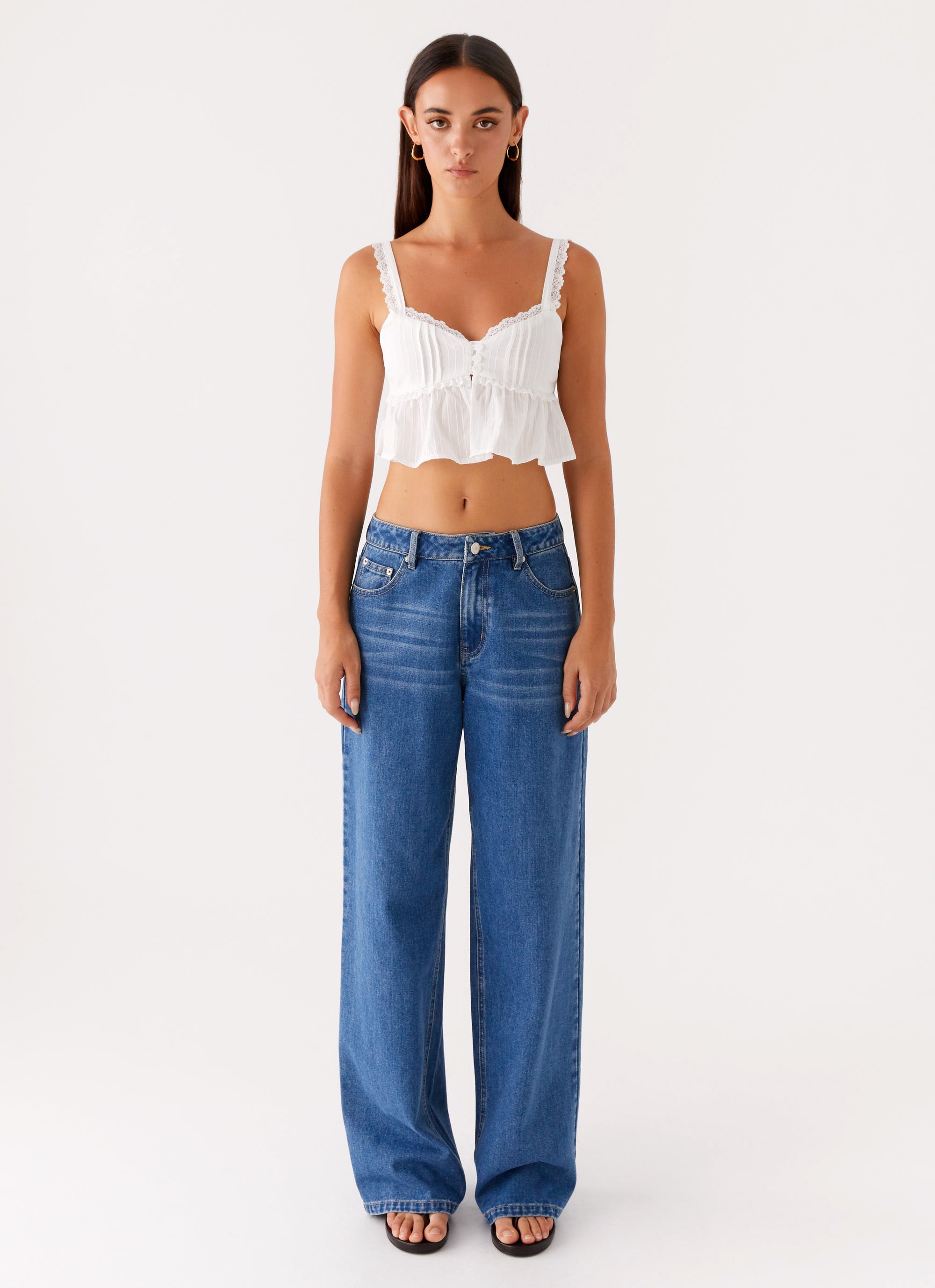 Elliana Cami Top White 1 Peppermayo