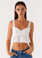 Elliana Cami Top White 4 Peppermayo