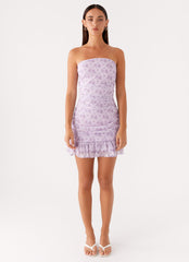 Ember Mini Dress Lavender Meadow 1 Peppermayo