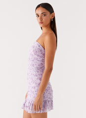 Ember Mini Dress Lavender Meadow 2 Peppermayo