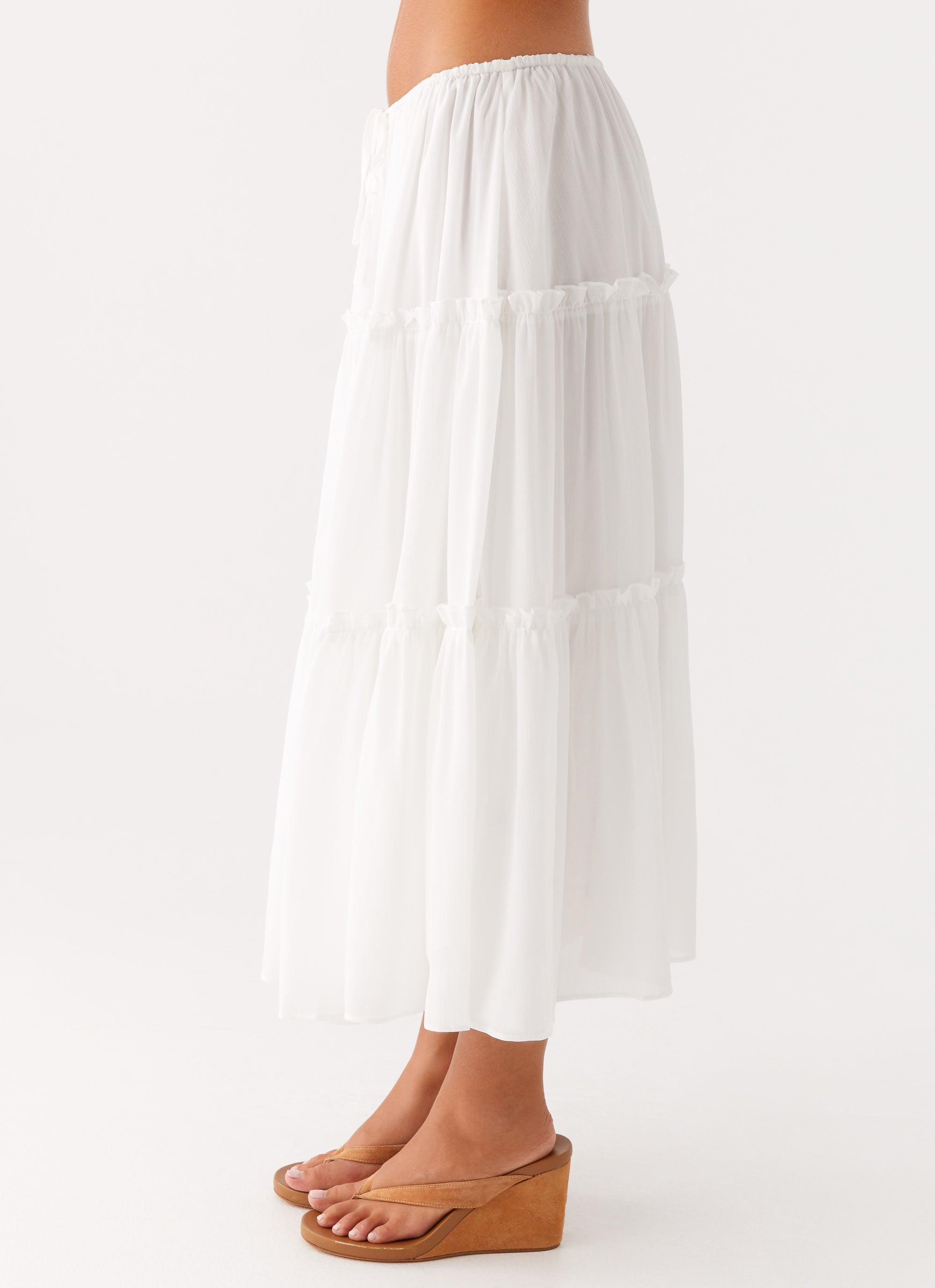 Evi Midi Skirt Ivory 2