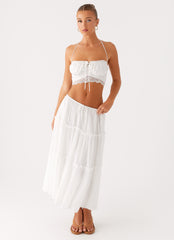 Evi Midi Skirt Ivory 3