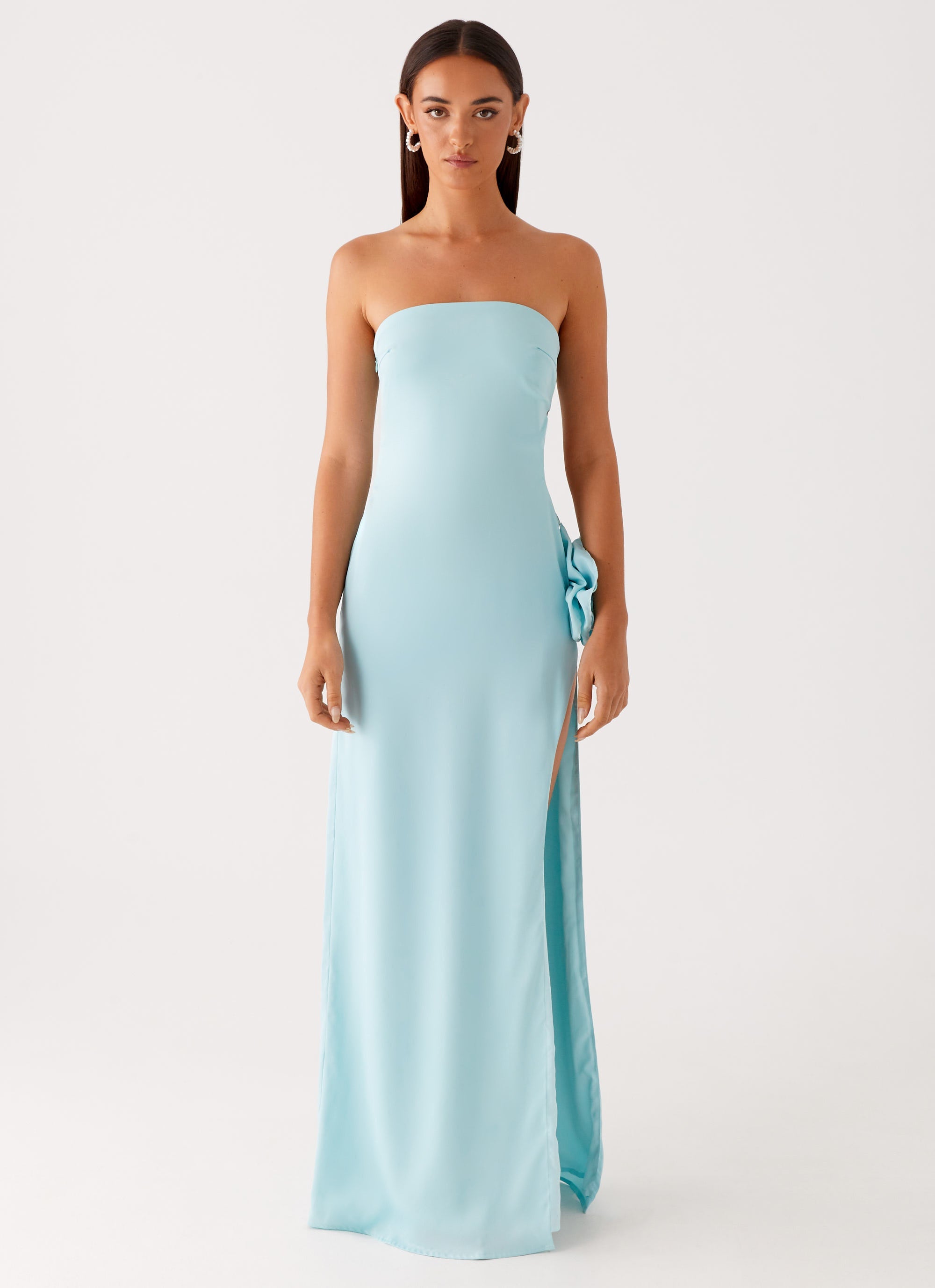Fenway Strapless Maxi Dress Mint 1 Peppermayo